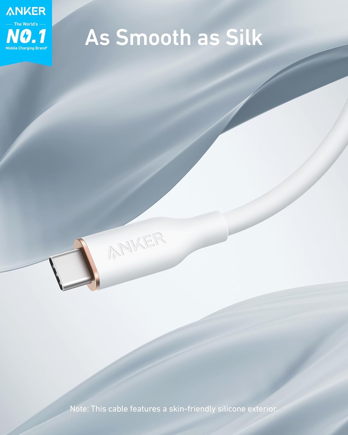 Anker <b>643</b> USB-C to USB-C Cable (Flow, Silicone)
